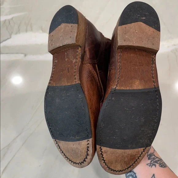 Brown Leather women’s Boots 8.5 - Picture 8 of 11